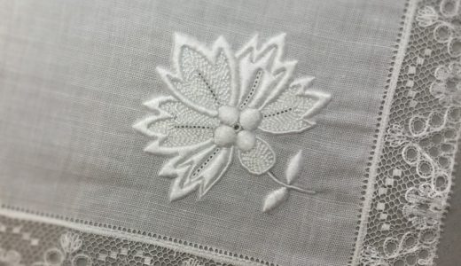 Aさんの白糸刺繍